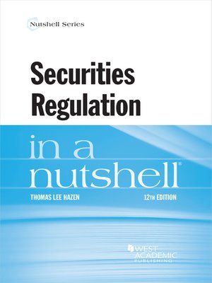 cover image of Securities Regulation in a Nutshell